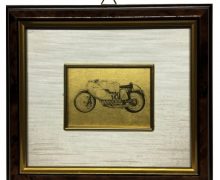 Riproduzione su Foglia Oro Moto Guzzi Otto Cilindri