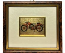 Riproduzione su Foglia Oro Moto Guzzi Falcone 500