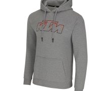 FELPA CON CAPPUCCIO GRIGIO CHIARO MELANGE ESSENTIAL